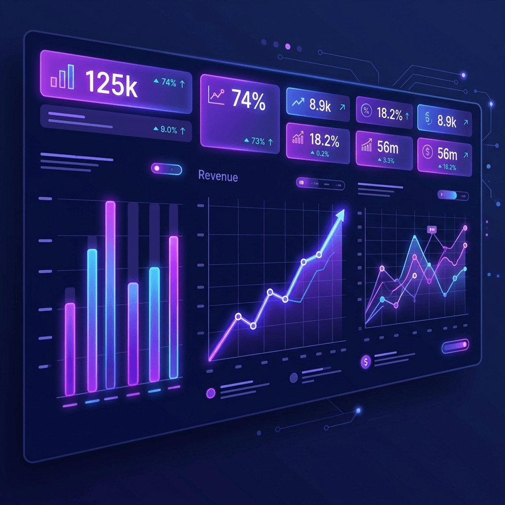 Business analytics dashboard