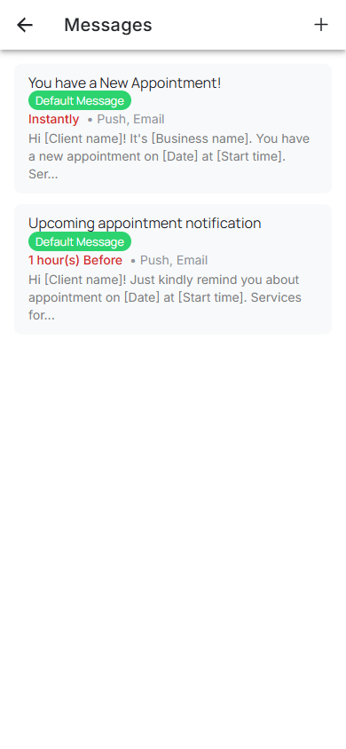 Notification Settings