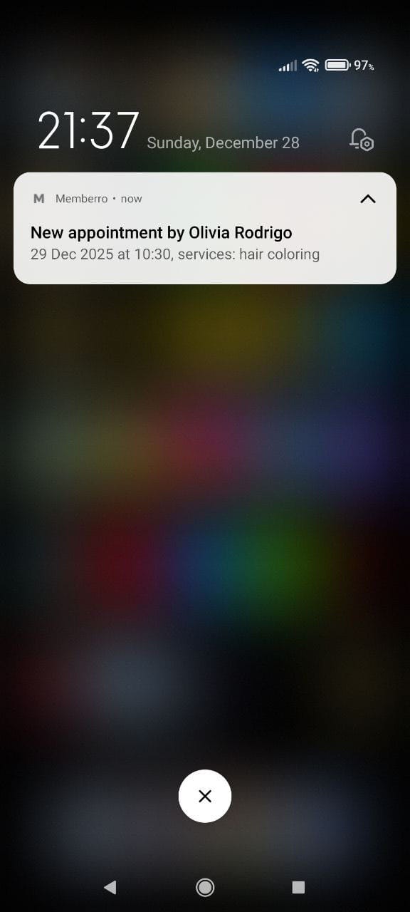 Notification sequence 2