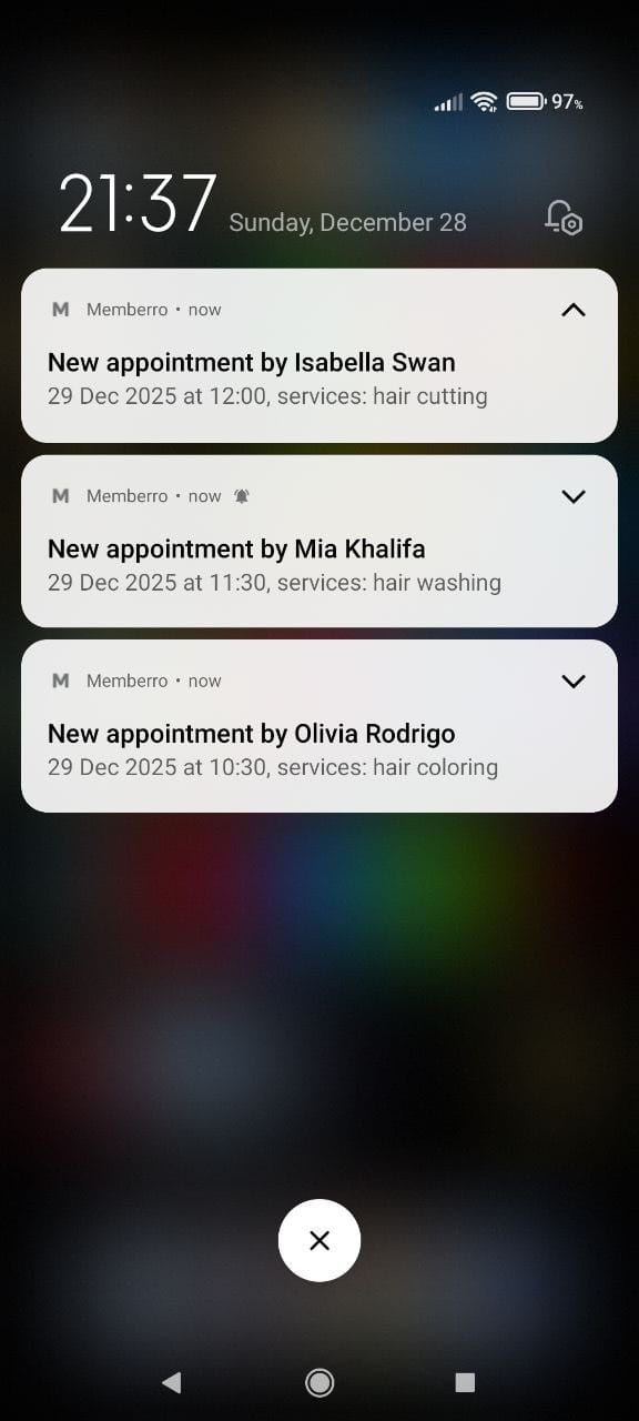 Notification sequence 4