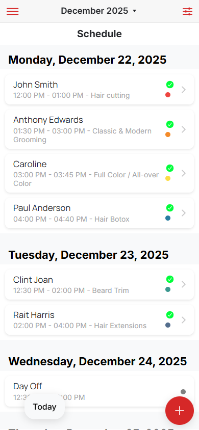 Schedule View Mode
